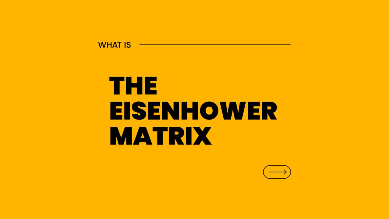The eisenhower matrix what is x 91126