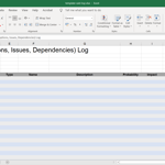 Raid Log XLSX Template Screenshot