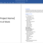 statement of work template page 1 screenshot