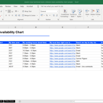 Team Availability Chart Sample Screenshot