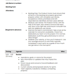 Sprint Planning Template Screenshot