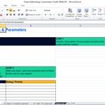 screenshot of project methodology template