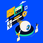 An illustration for an upcoming DPM Event about Creating Realistic Project Plans Using AI