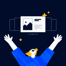 project manager with their arms raised towards a project manager portfolio