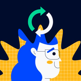 project manager with arrows in a circle over their head for why is change management important