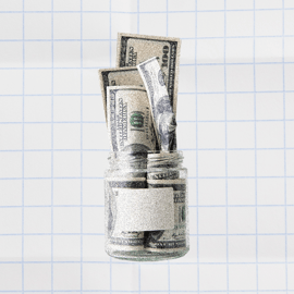 bills in a jar for project cost management