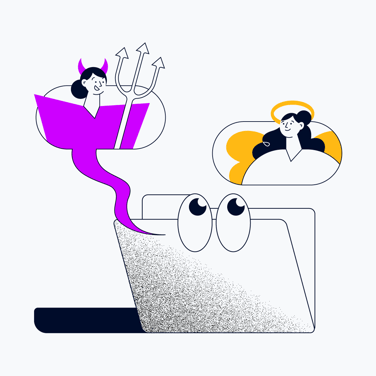raid log in a folder with an angel project manager and devil project manager