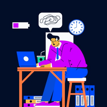 burned out team member for how to help employees with burnout
