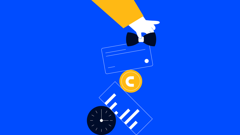 Graphic showing symbols for key project manager responsibilities, including budgeting, scheduling, and time management
