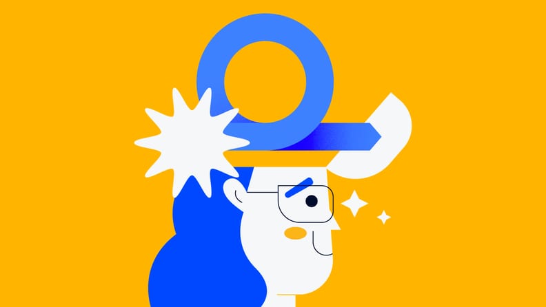 project manager with the agile symbol above their head for agile principles