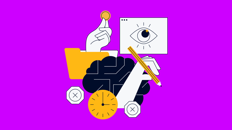 brain with various project management items for how project manager can use AI