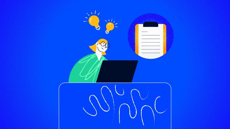 project manager doing workflow documentation