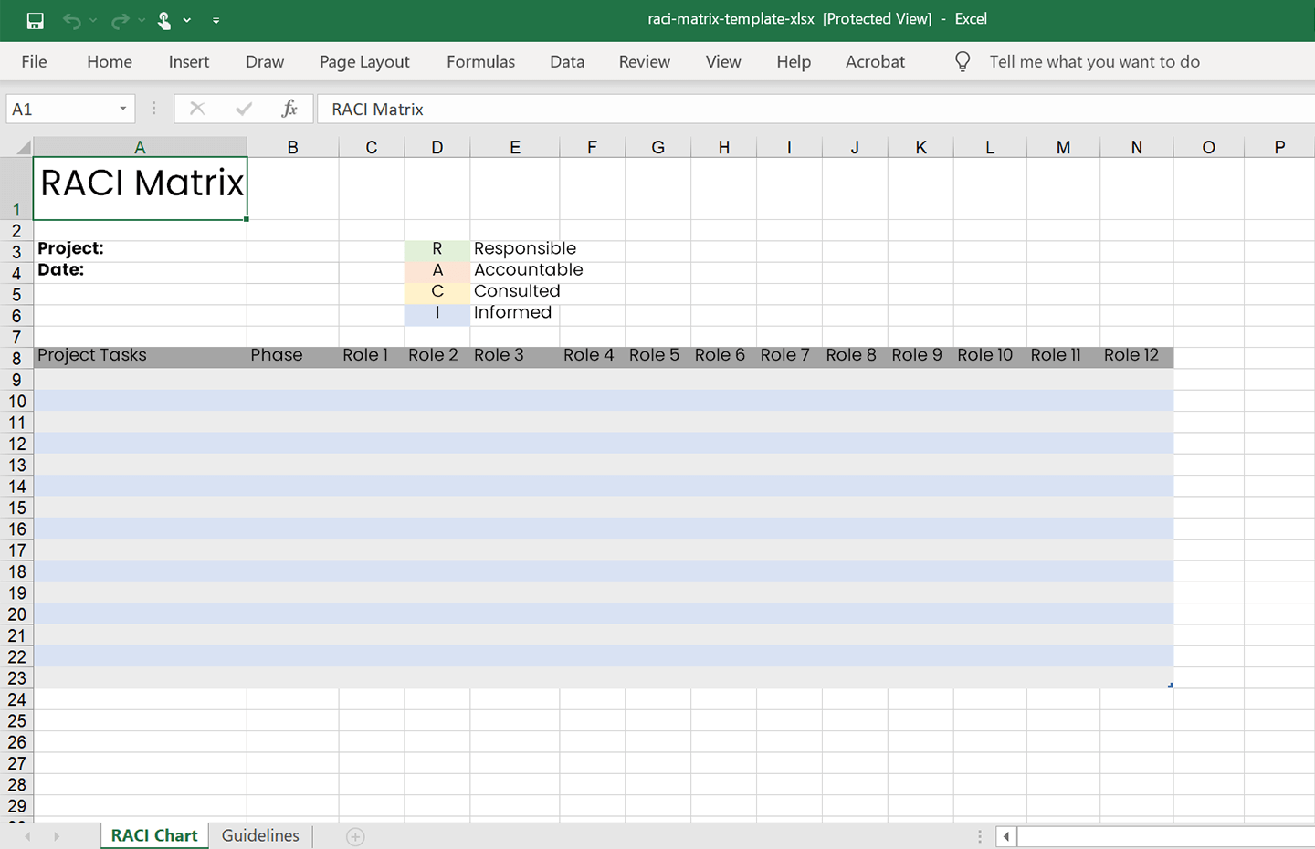 RACI-Template Screenshot