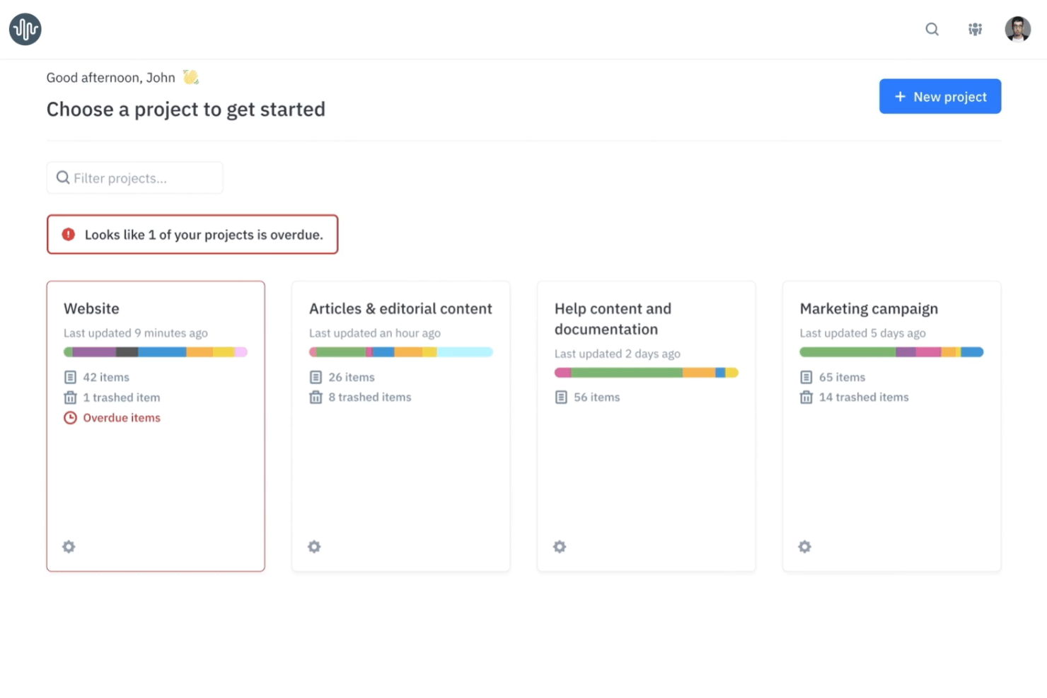 Content Workflow keeps project collaboration and approvals organized.