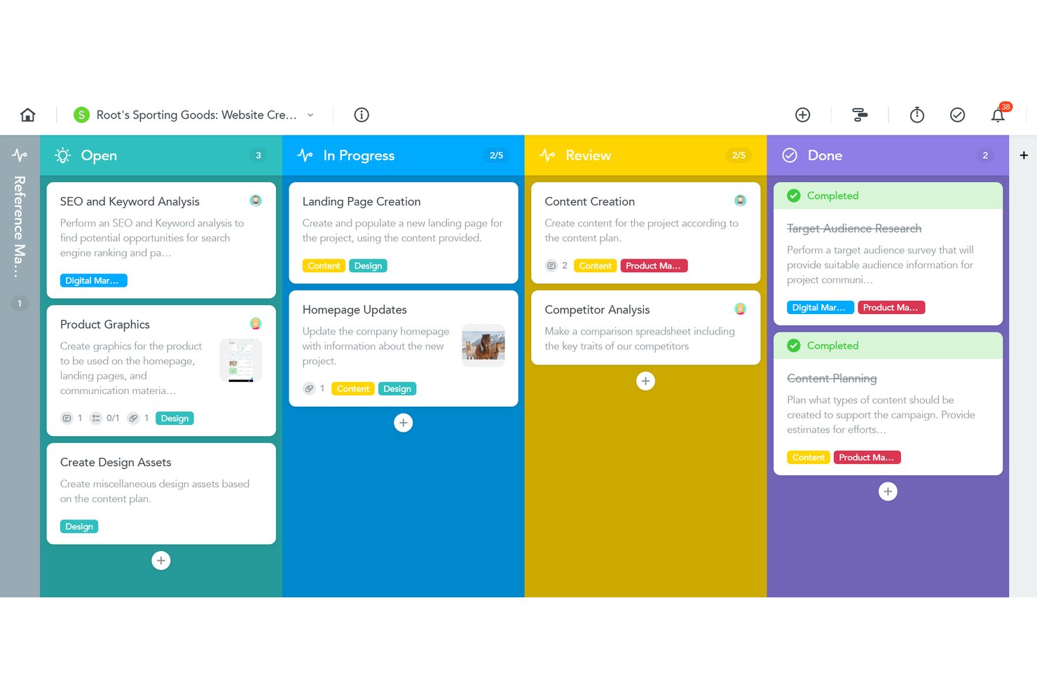 screenshot - MeisterTask Review: Pros, Cons, Features and Pricing Guide
