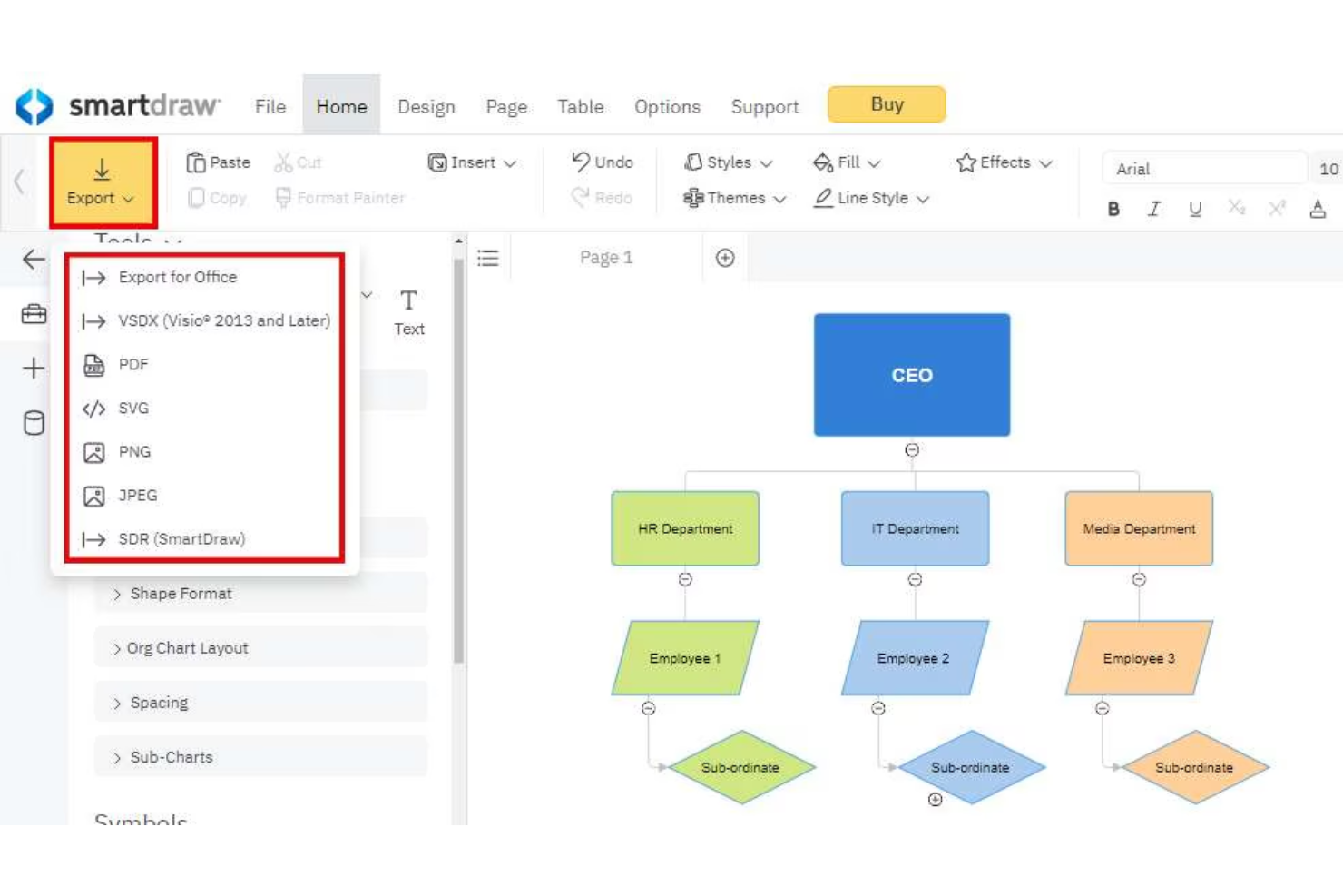 screenshot - SmartDraw Review: Pros, Cons, Features and Pricing