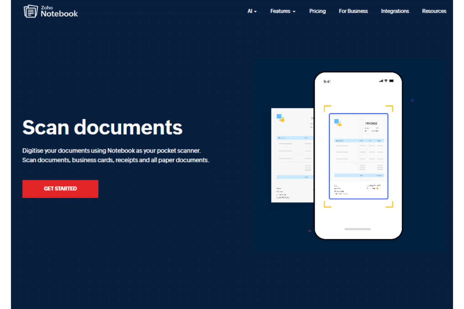 screenshot - Zoho Notebook Review: Key Features, Pricing, Pros and Cons