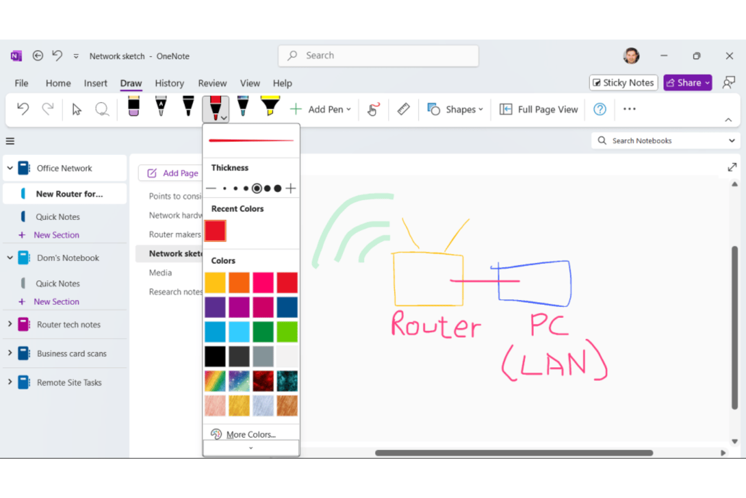 screenshot - Test de OneNote : avantages, inconvénients, fonctionnalités clés et tarification