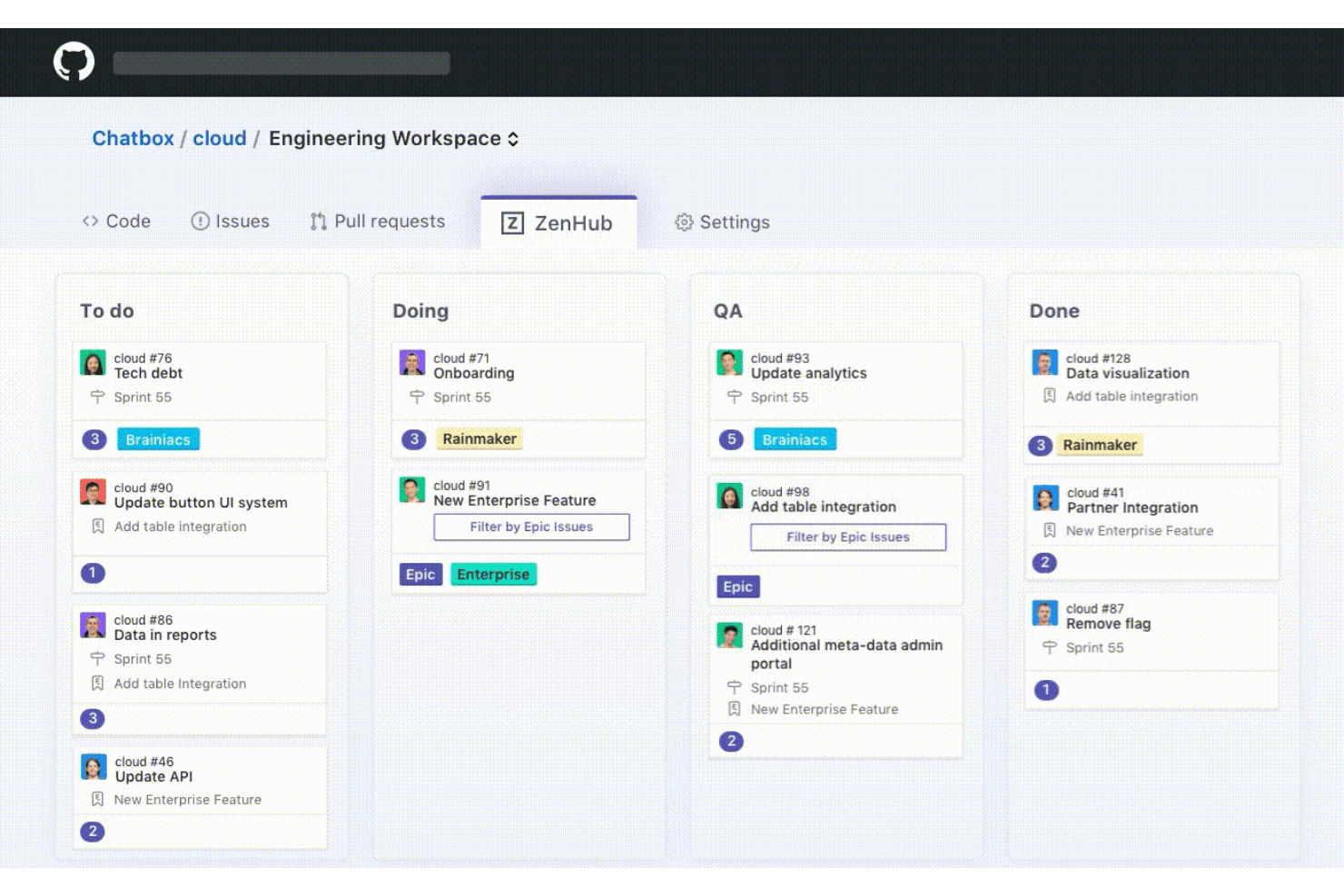 screenshot - Zenhub Review: Pros, Cons, Key Features and Pricing Guide