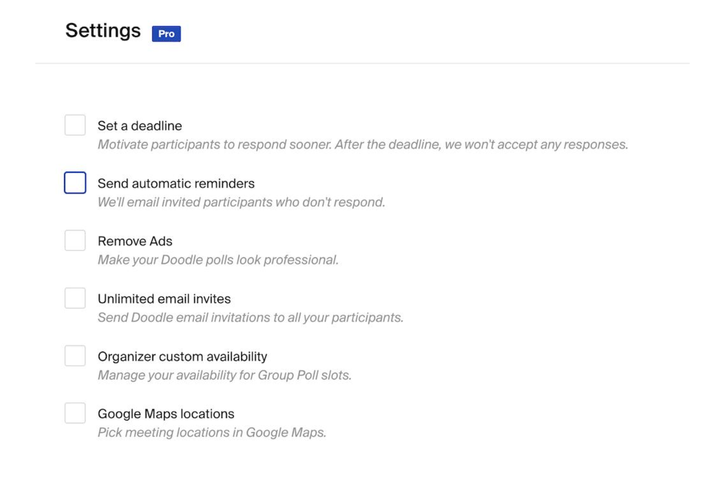 screenshot - Avis sur Doodle : Avantages, Inconvénients, Fonctionnalités et Tarification Expliqués