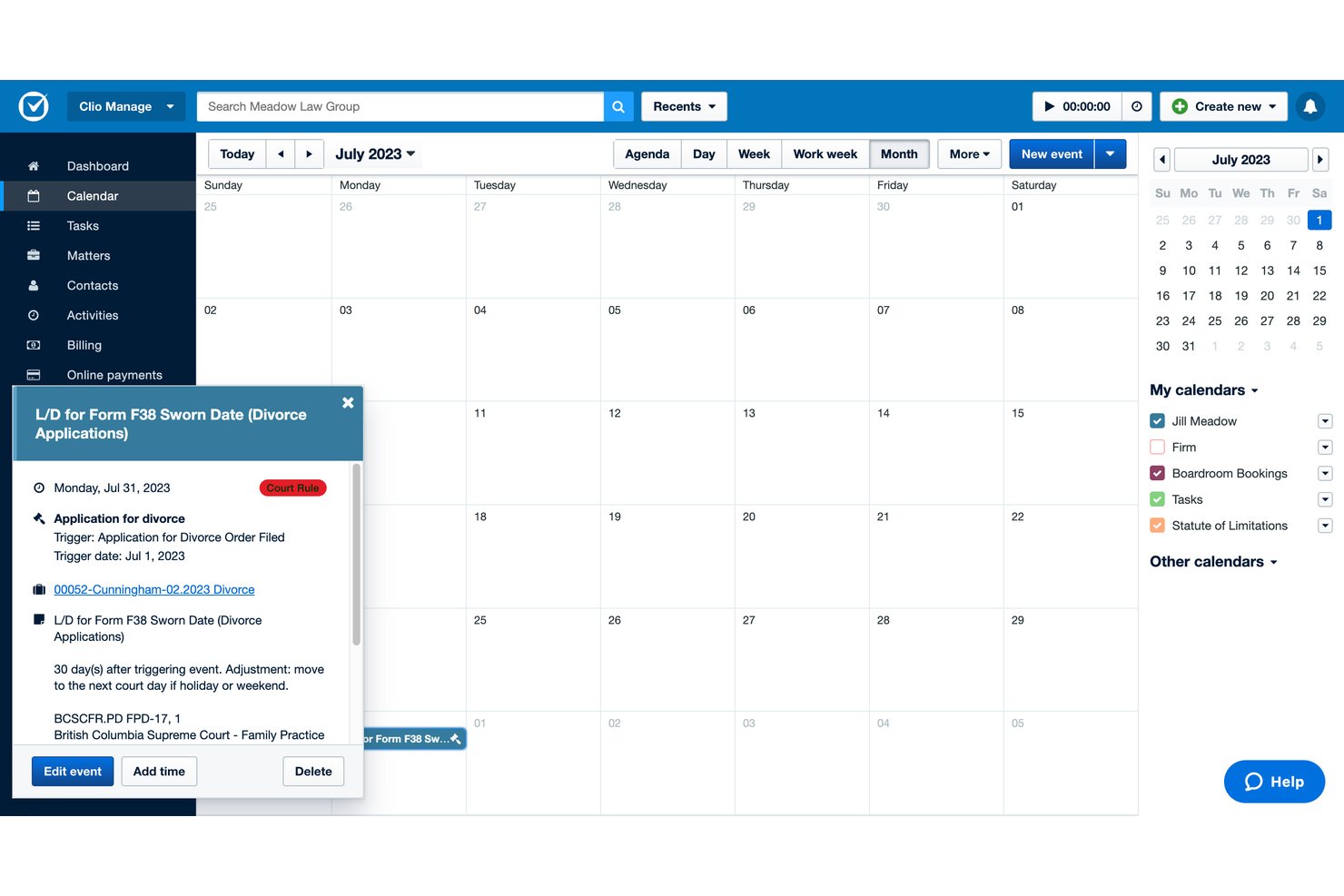 screenshot - Clio Review: Pros, Cons, Features and Pricing Guide