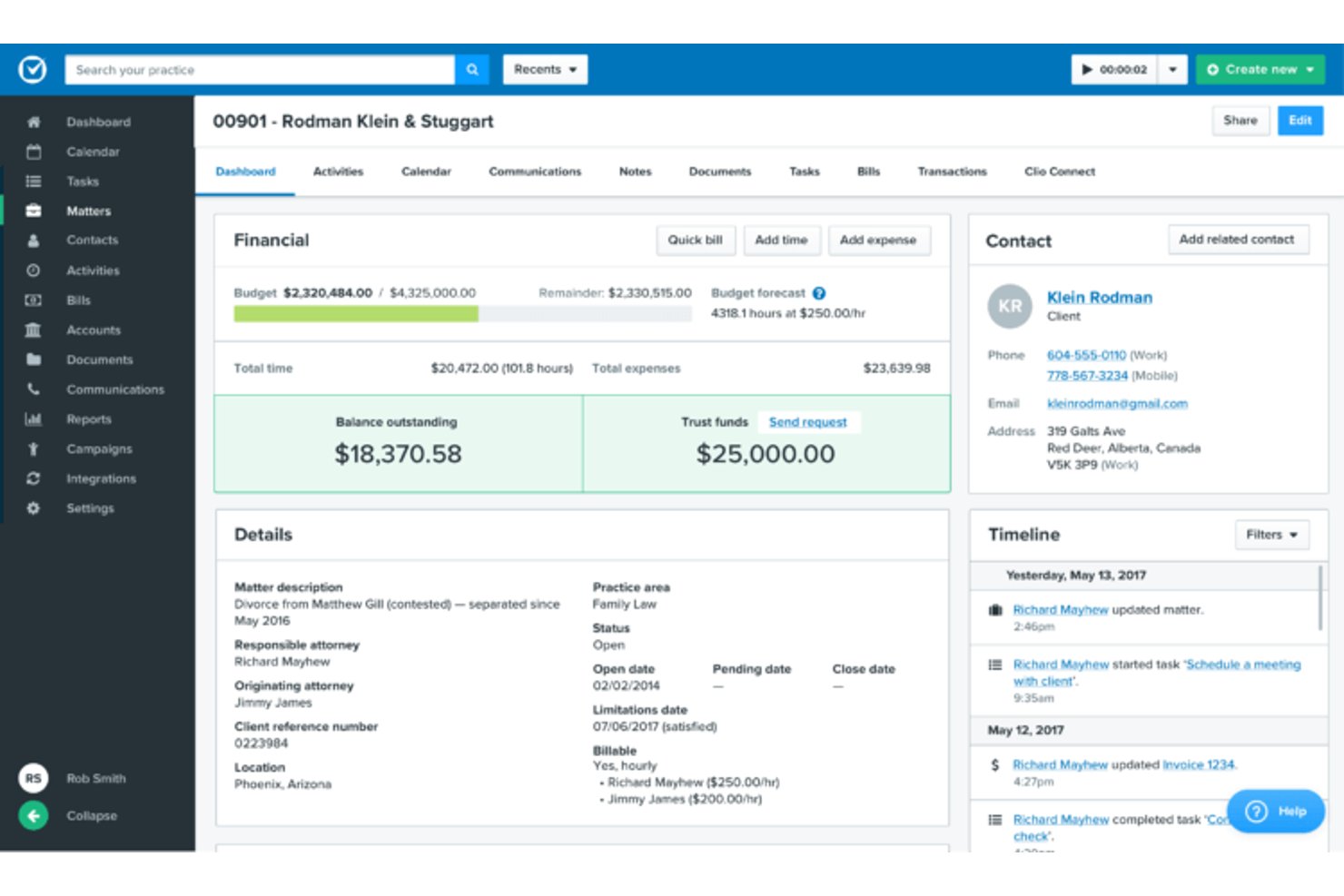 screenshot - Clio Review: Pros, Cons, Features and Pricing Guide