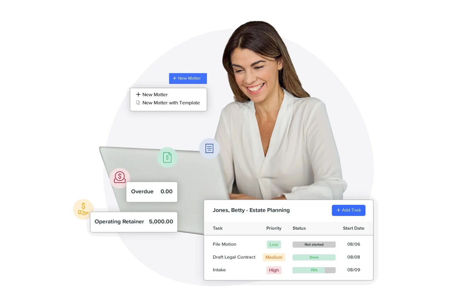 screenshot - Rocket Matter Review: Pros, Cons, Features and Pricing Explained