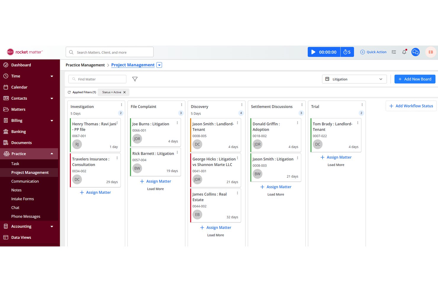 screenshot - Rocket Matter Review: Pros, Cons, Features and Pricing Explained