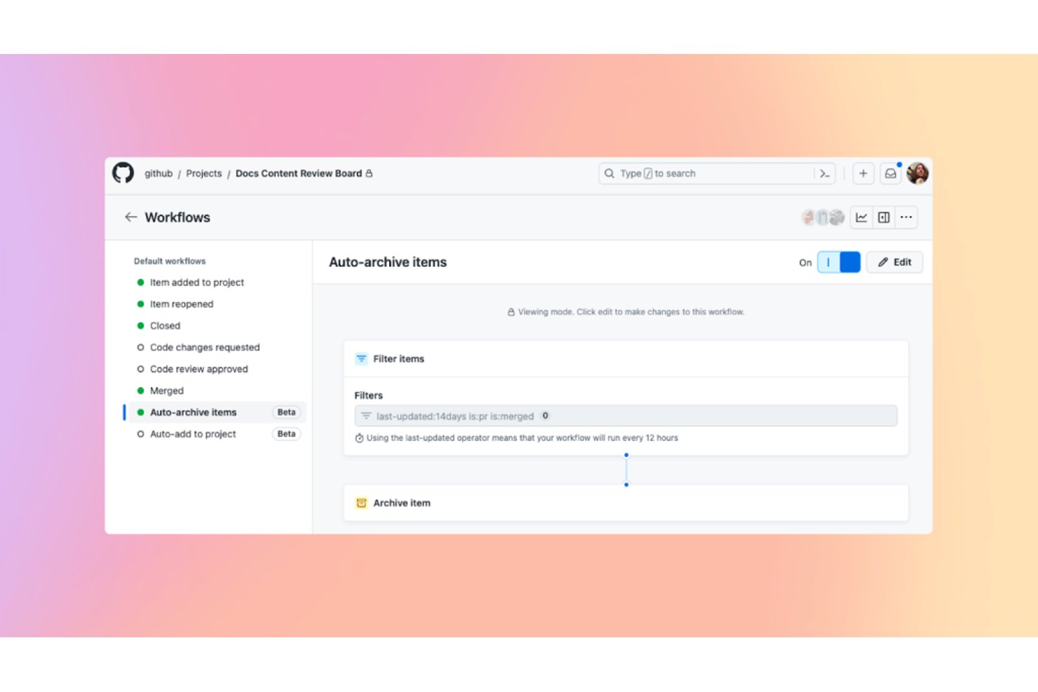 screenshot - GitHub Projects Review: Pros, Cons, Features and Pricing Overview