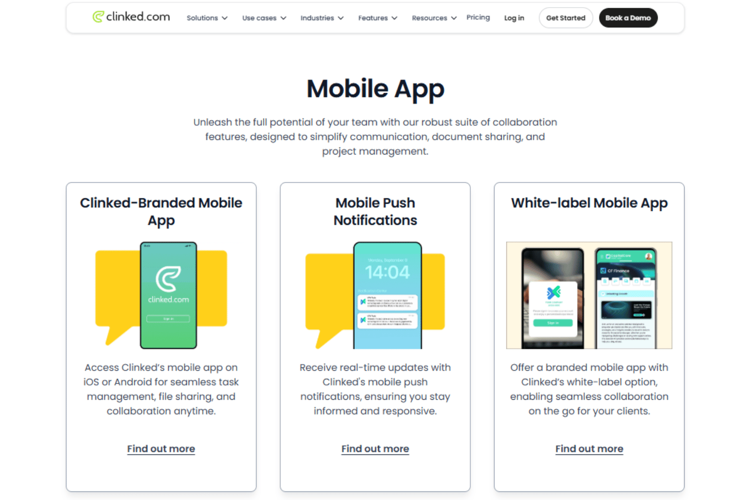 screenshot - Clinked Review: Pros, Cons, Features and Pricig Explained