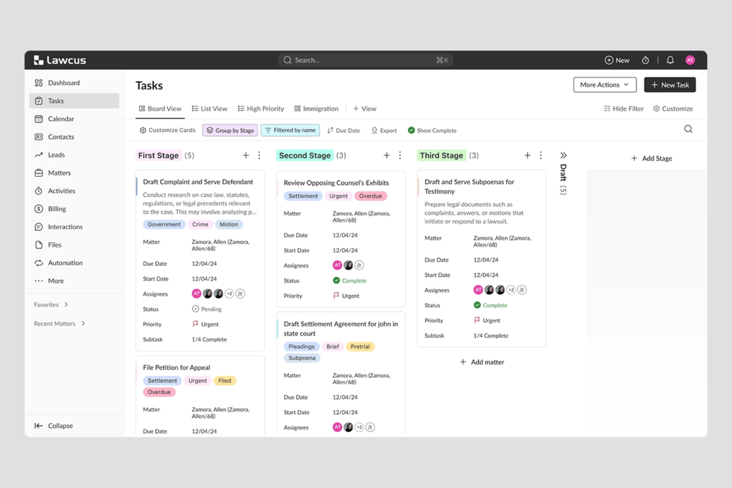 screenshot - Lawcus Review: Pros, Cons, Features and Pricing Breakdown