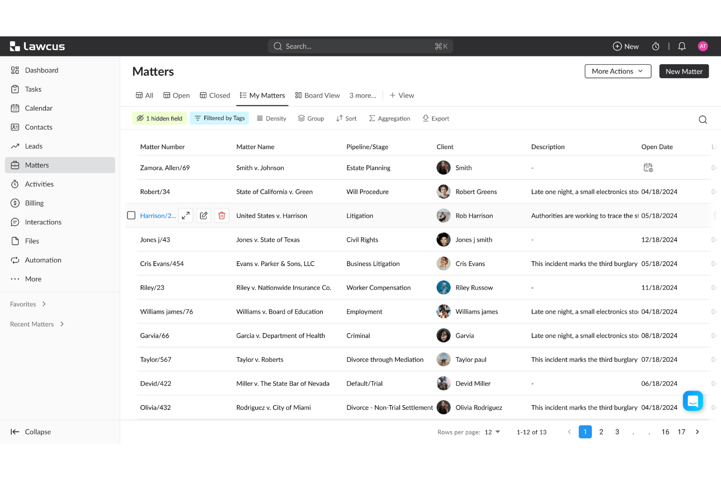 screenshot - Lawcus Review: Pros, Cons, Features and Pricing Breakdown