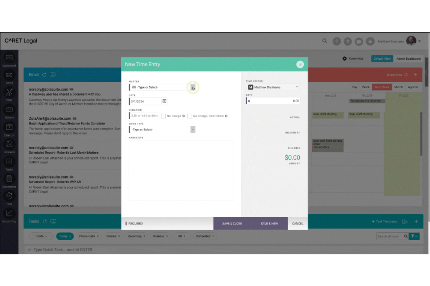 screenshot - CARET Legal Review: Pros, Cons, Features and Pricing Guide in 2026