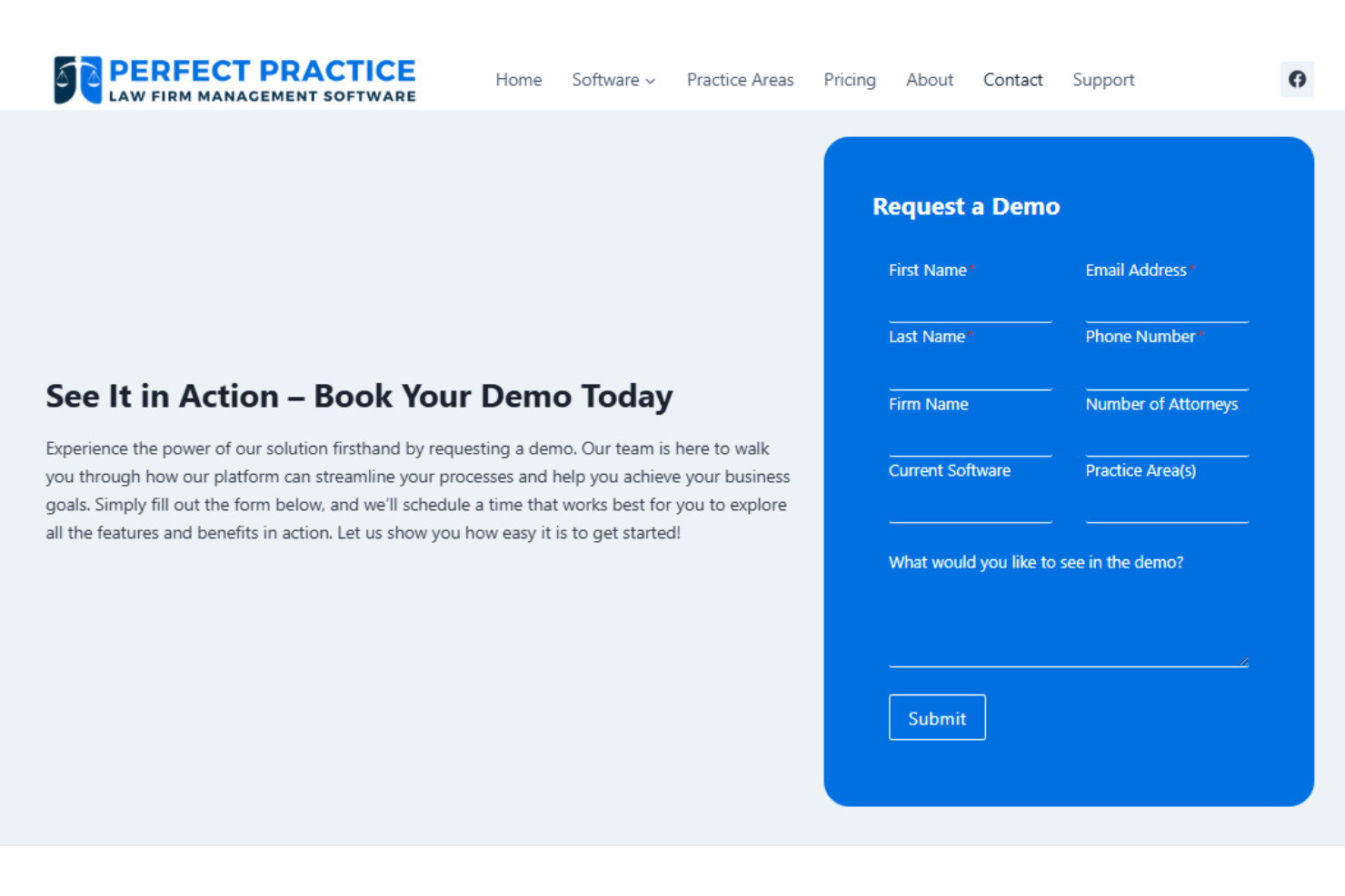 Perfect Practice onboarding with guided setup and training sessions