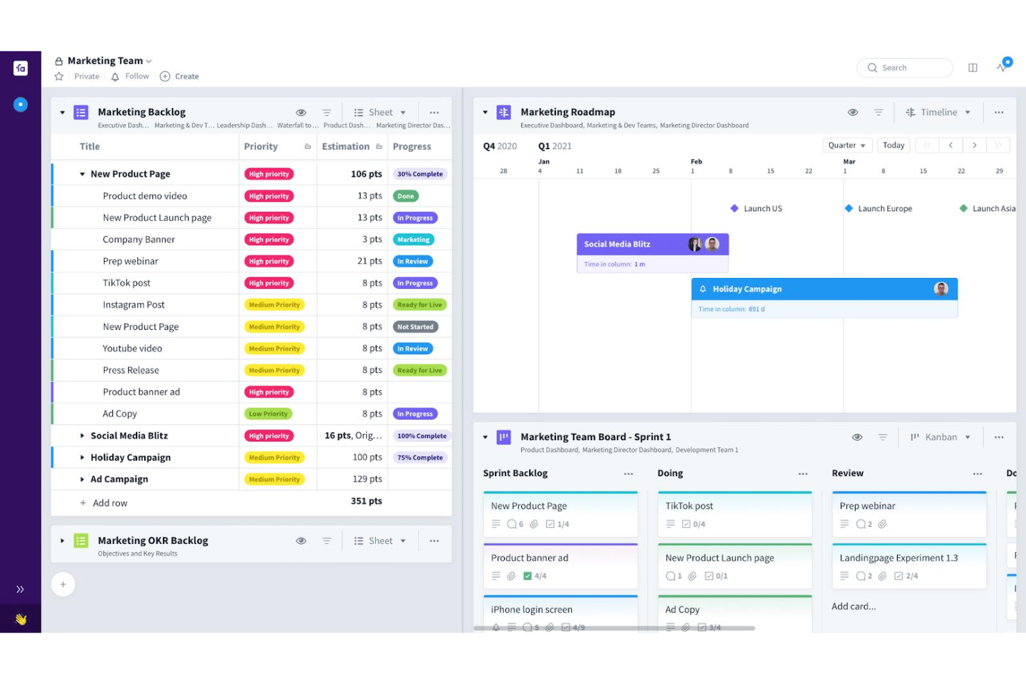 screenshot - Favro Review: Pros, Cons, Features and Pricing Breakdown