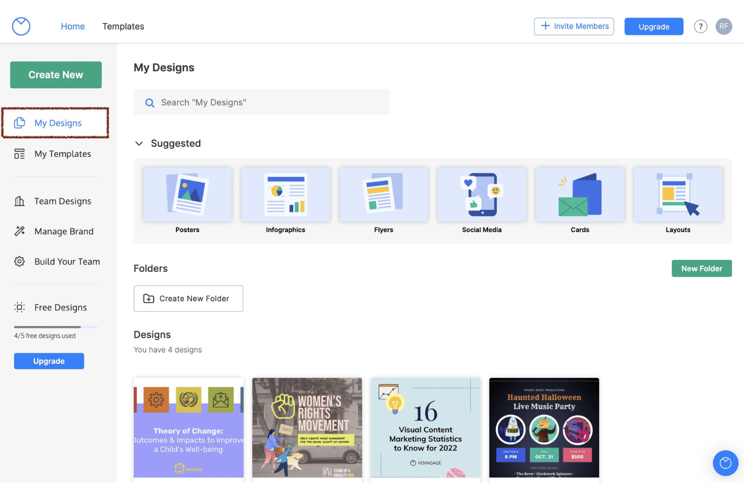 Venngage turns ideas into professional flowcharts with AI assistance.
