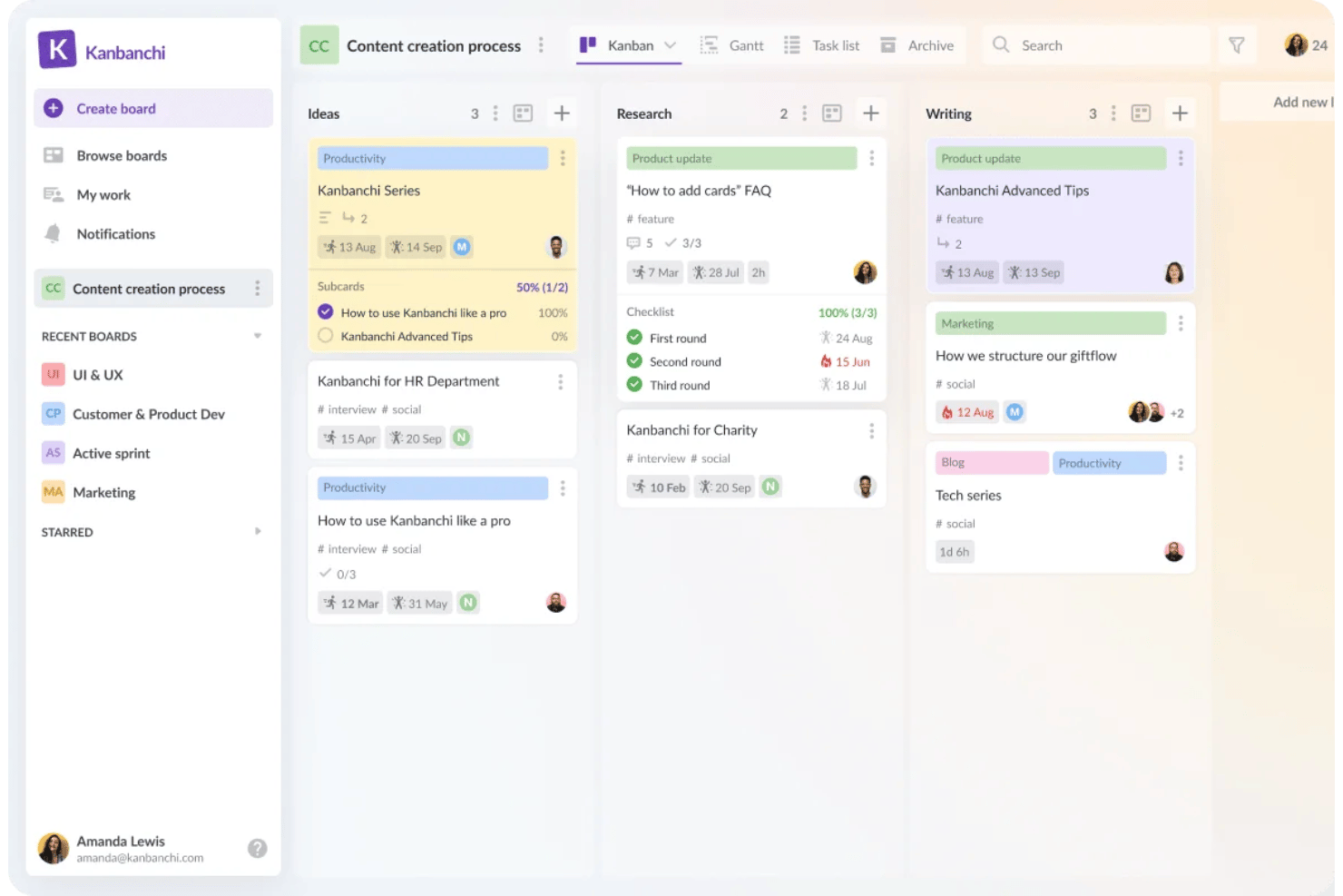Kanbanchi helps teams collaborate and track projects inside Google Workspace.
