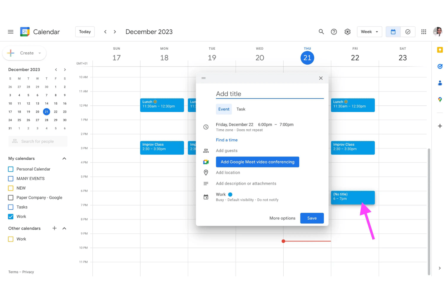 screenshot - Google Calendar Review: Pros, Cons, Features and Pricing