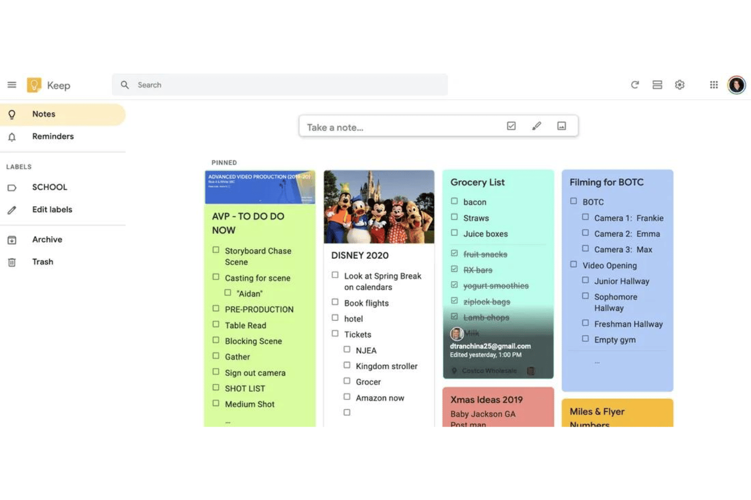 screenshot - Google Keep Review: Pros, Cons, Features and Pricing