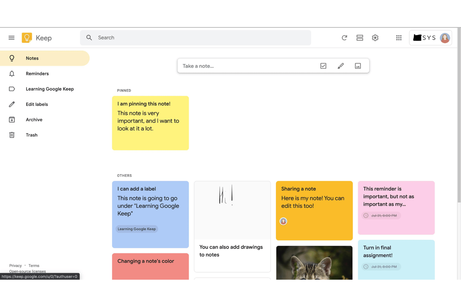 screenshot - Google Keep Review: Pros, Cons, Features and Pricing