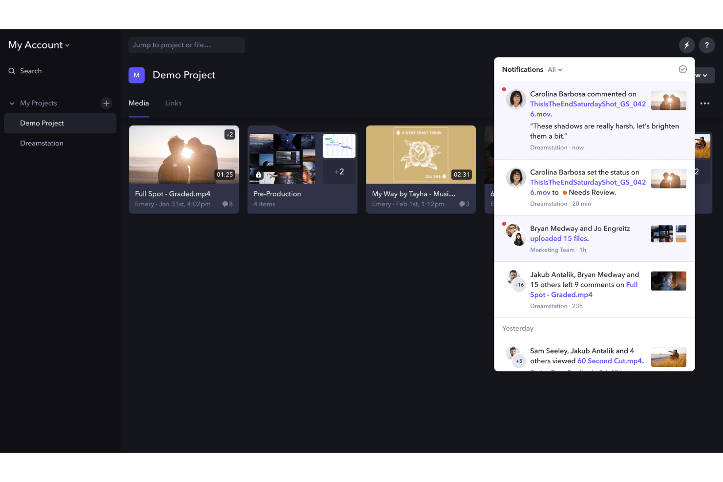 screenshot - Reseña de Frame.io: Ventajas, Desventajas, Funciones y Precios Detallados