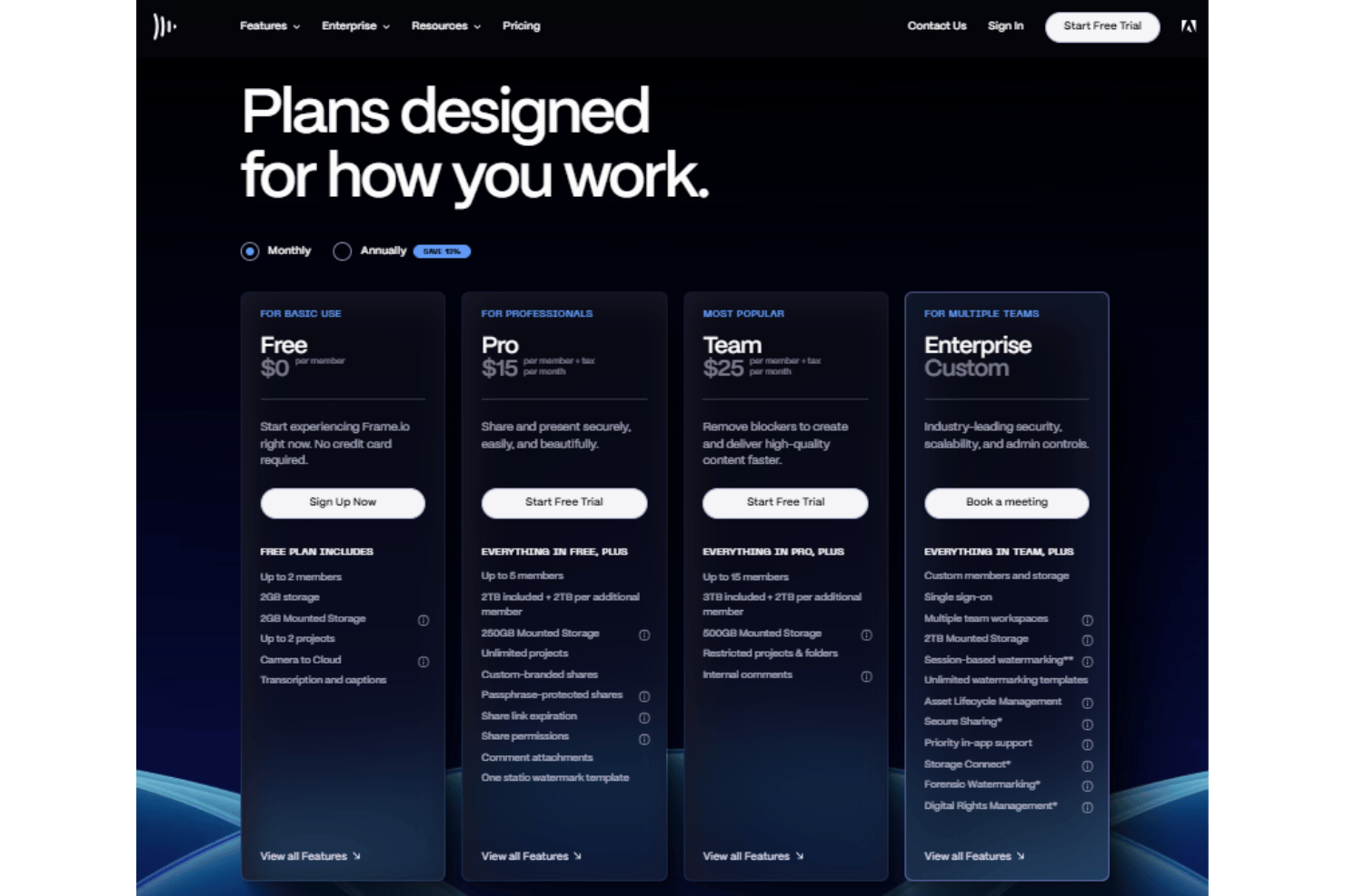 screenshot - Frame.io Review: Pros, Cons, Features and Detailed Pricing
