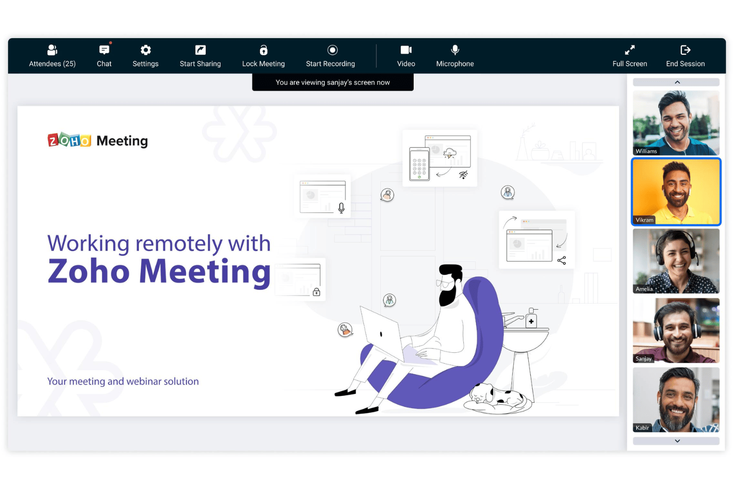 screenshot - Zoho Meeting Review: Pros, Cons, Features and Pricing Explained