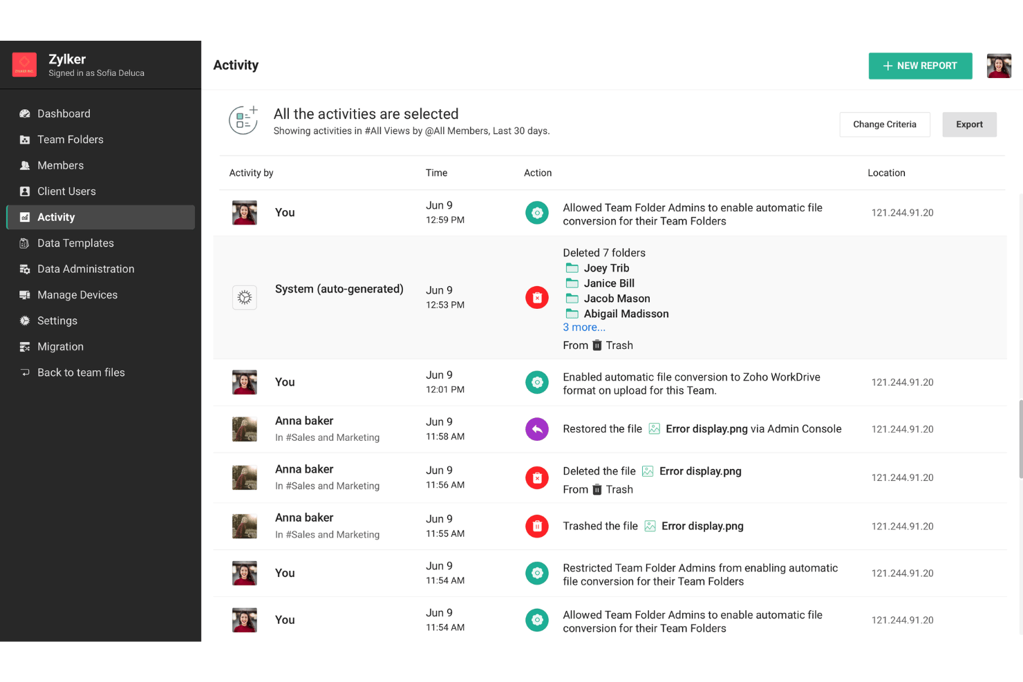 screenshot - Zoho WorkDrive Review: Pros, Cons, Features and Pricing