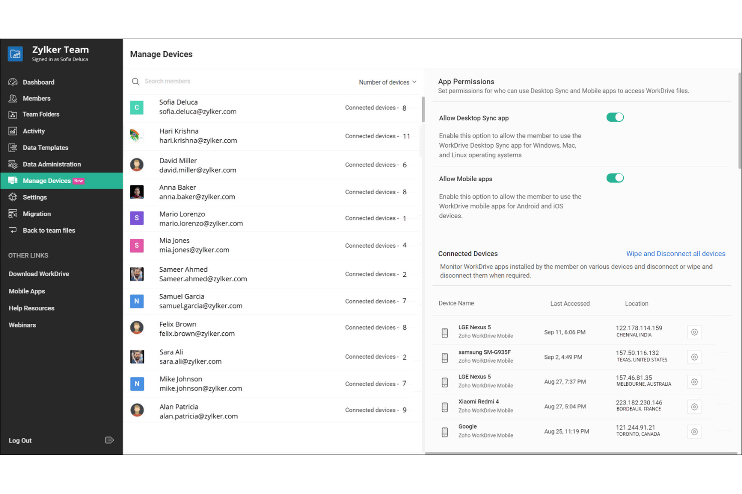 screenshot - Zoho WorkDrive Review: Pros, Cons, Features and Pricing