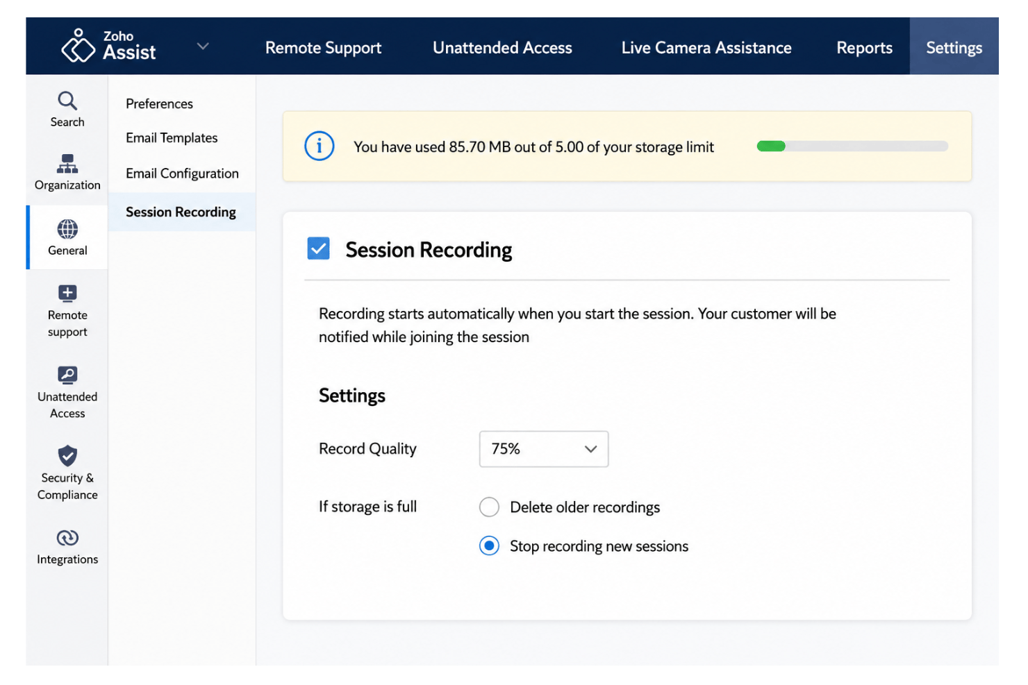 screenshot - Zoho Assist Review: Pros, Cons, Features and Pricing Explained