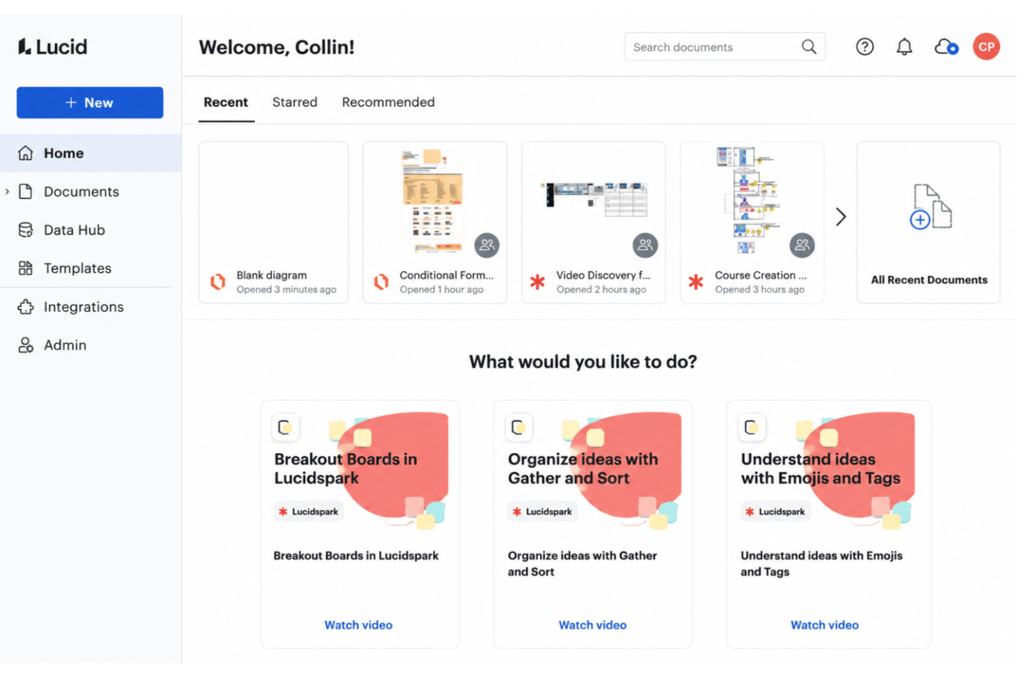 Lucid helps teams brainstorm, diagram, and collaborate visually from a unified workspace.