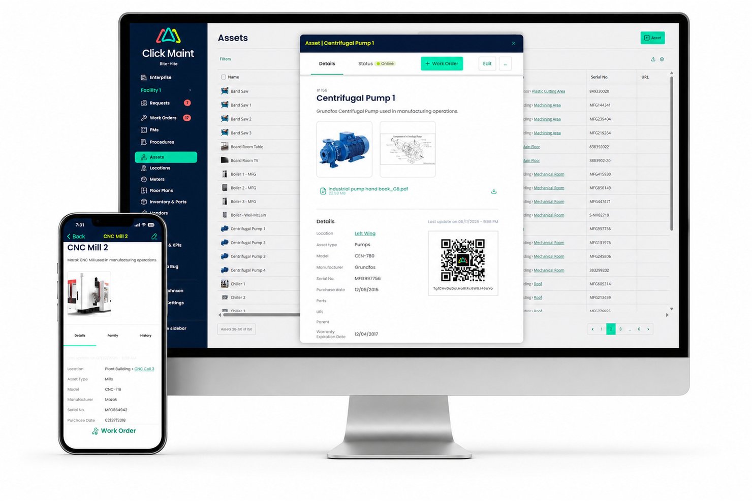 screenshot - Avis sur Click Maint GMAO : Avantages, Inconvénients, Fonctionnalités et Vue d’ensemble des Tarifs
