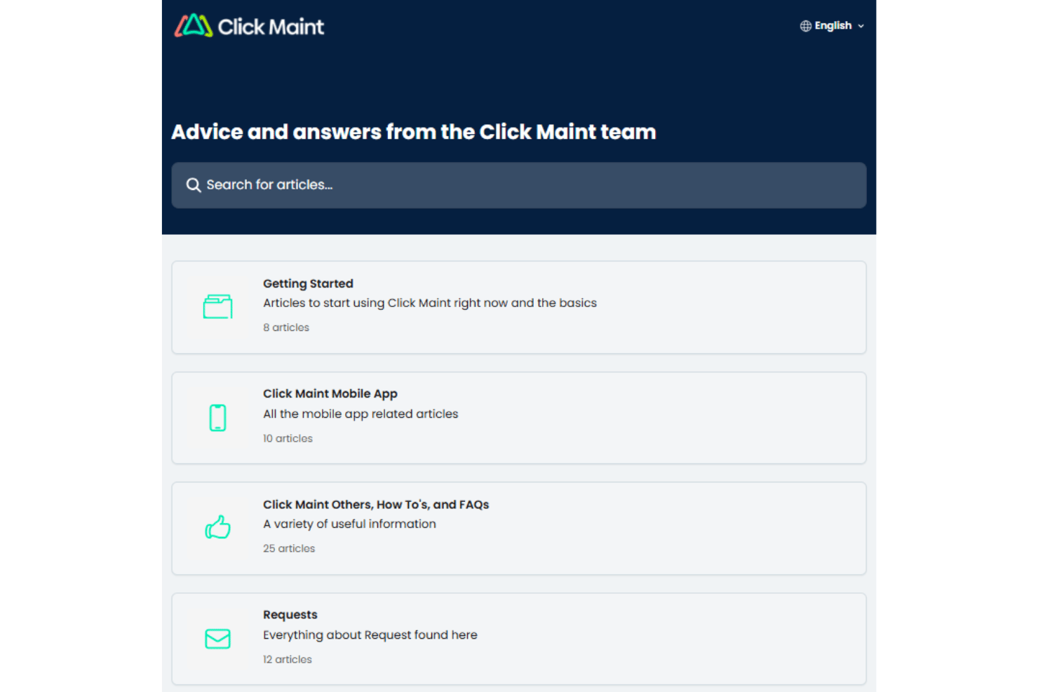 screenshot - Reseña de Click Maint CMMS: Ventajas, Desventajas, Características y Resumen de Precios