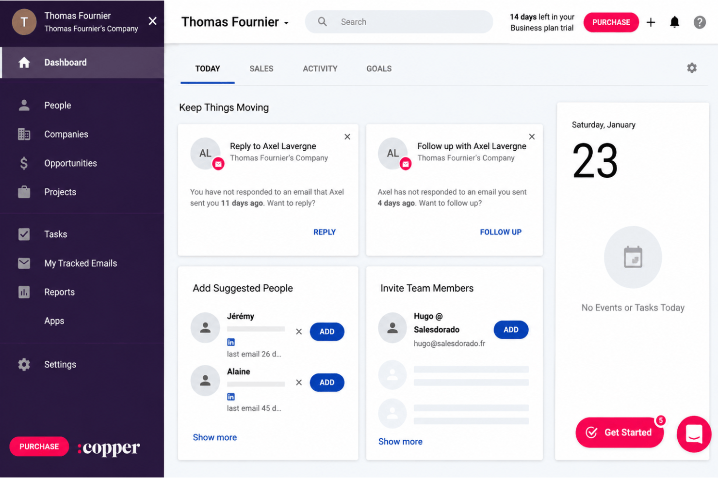 screenshot - Copper Review: Pros, Cons, Features and Pricing Overview
